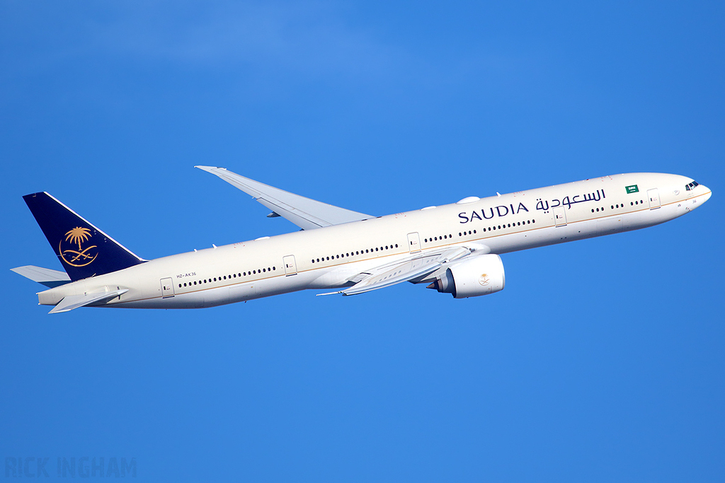 Boeing 777-3FGER - HZ-AK36 - Saudia