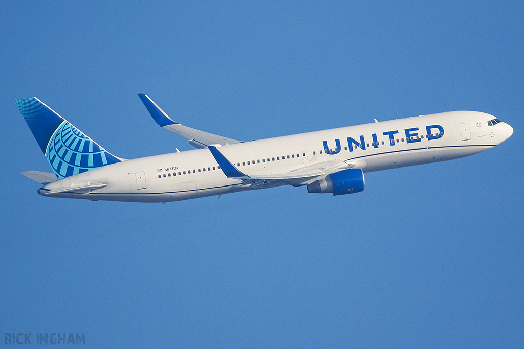 Boeing 767-322ERWL - N673UA - United Airlines