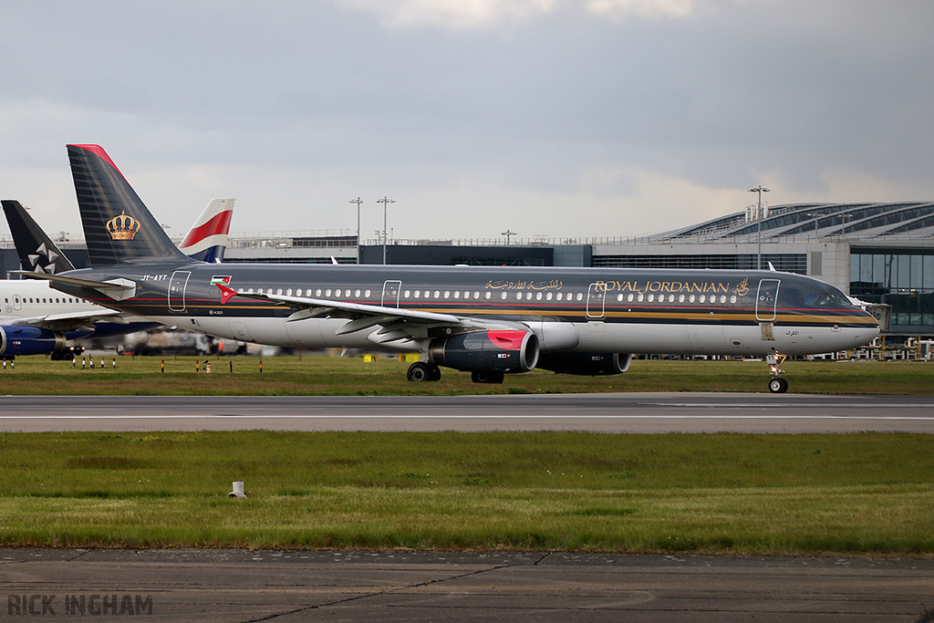 Airbus A321-231 - JY-AYT - Royal Jordanian Airlines