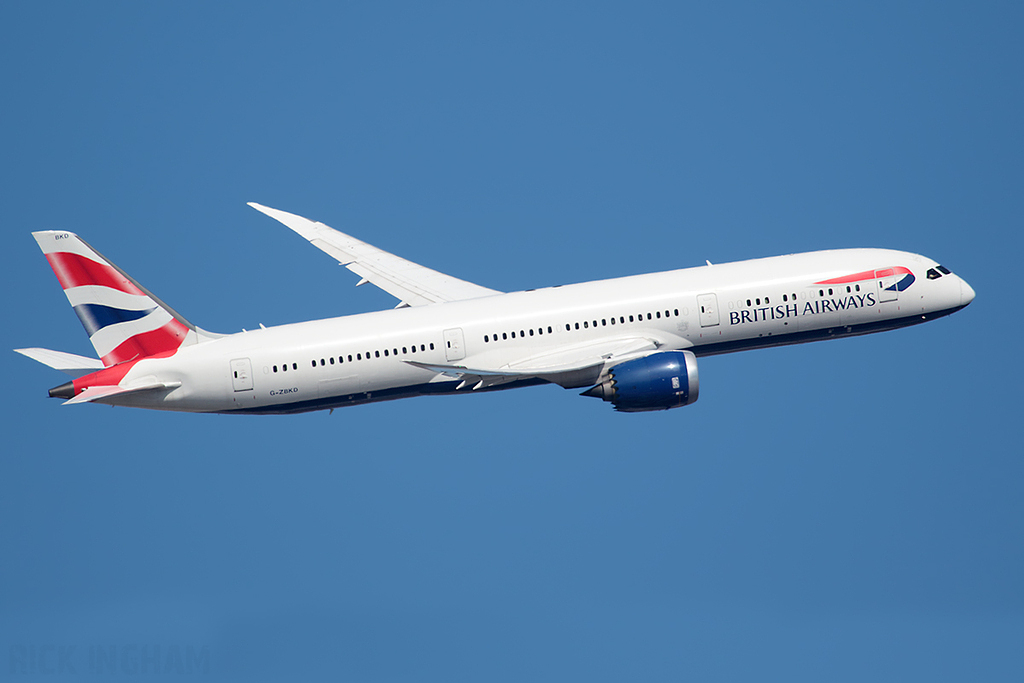 Boeing 787-9 Dreamliner - G-ZBKD - British Airways