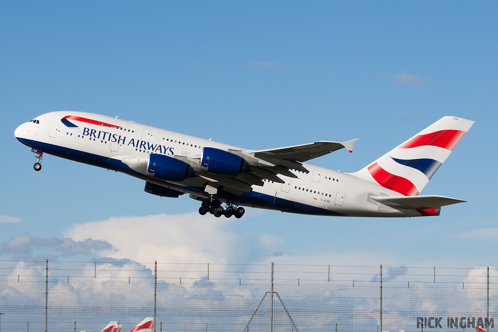 Airbus A380-841 - G-XLEB - British Airways