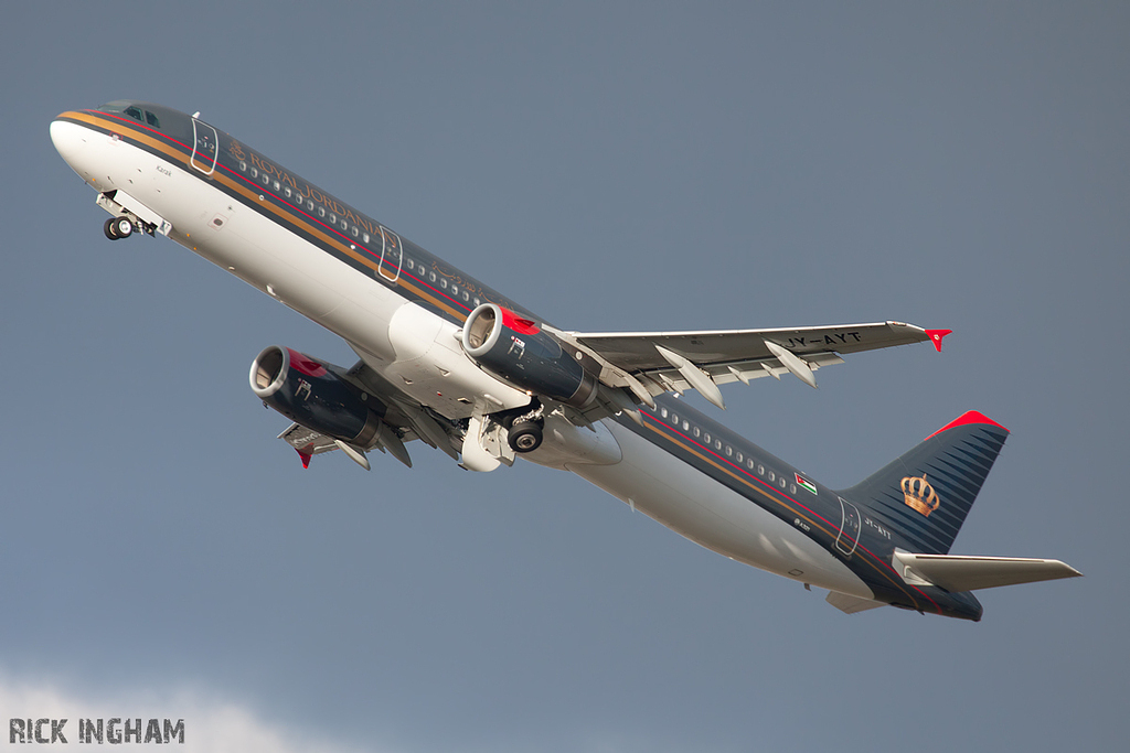 Airbus A321-231 - JY-AYT - Royal Jordanian Airlines