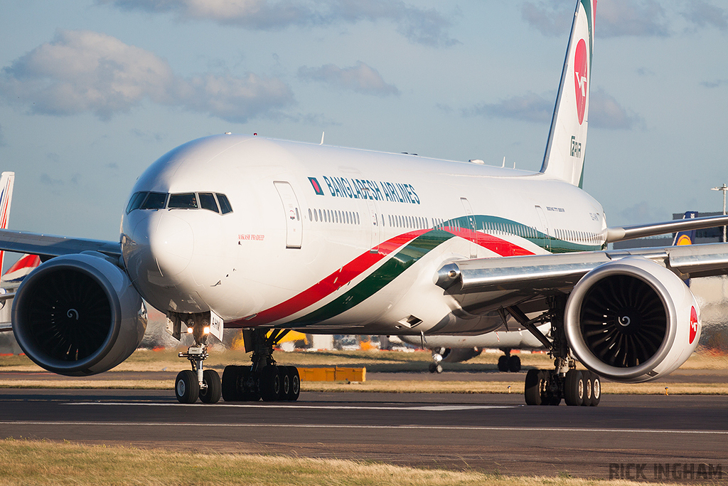 Boeing 777-3E9ER - S2-AHM - Biman Bangladesh Airlines