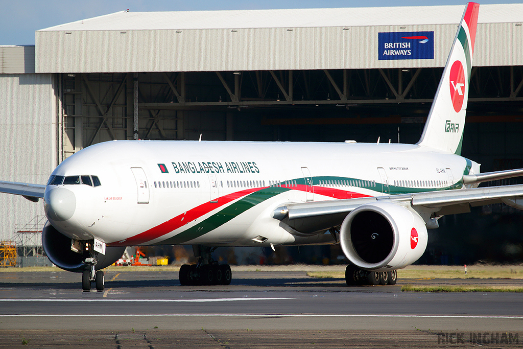 Boeing 777-3E9ER - S2-AHM - Biman Bangladesh Airlines