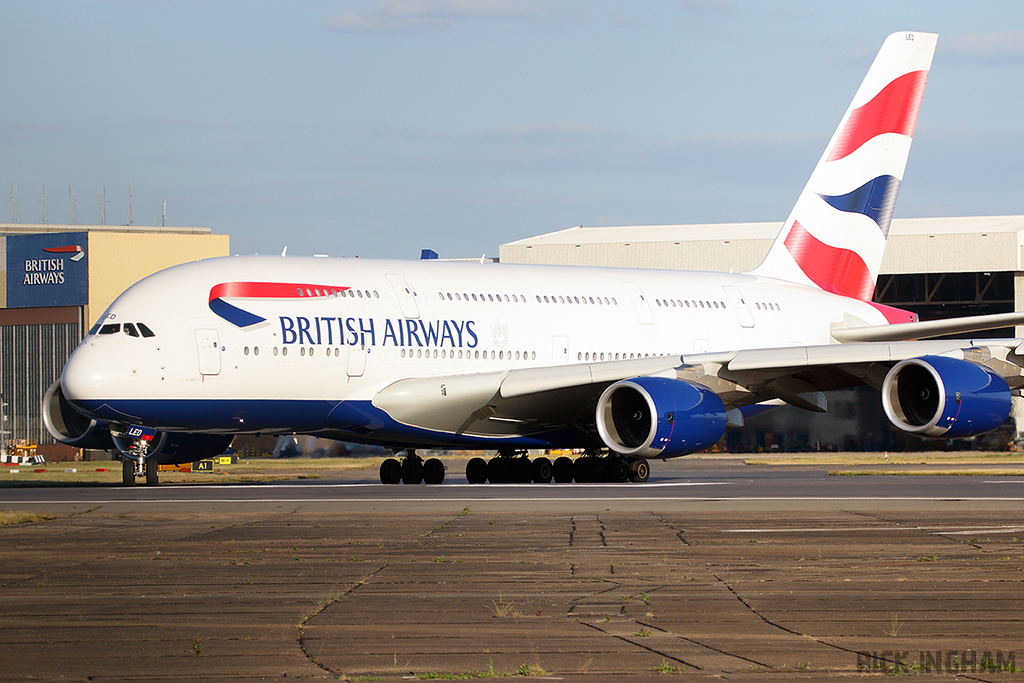 Airbus A380-841 - G-XLED - British Airways