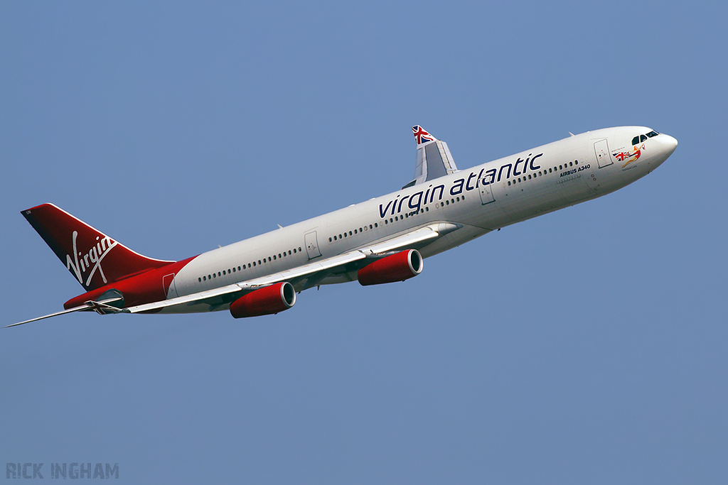 Airbus A340-313 - G-VSUN - Virgin Atlantic