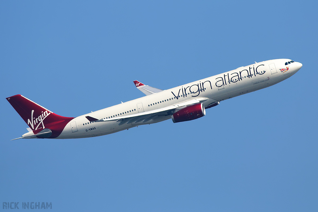 Airbus A330-343X - G-VWAG - Virgin Atlantic