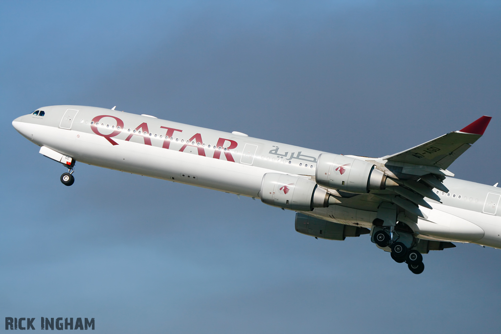 Airbus A340-642 - A7-AGD - Qatar Airways