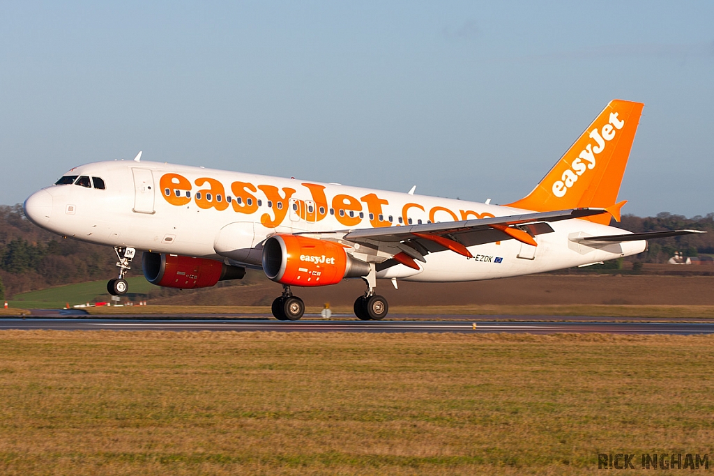 Airbus A319-111 - G-EZDK - EasyJet