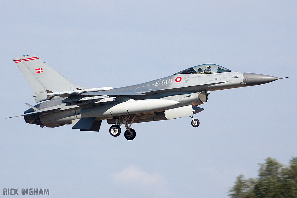 Lockheed Martin F-16AM Fighting Falcon - E-610 - Danish Air Force