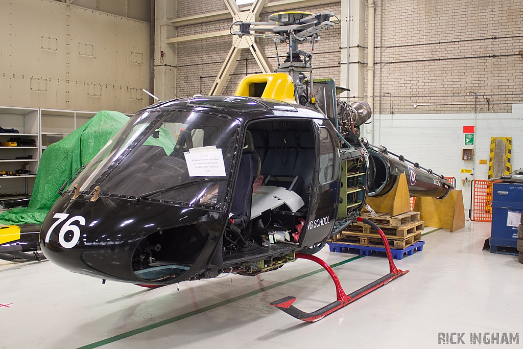Wreck of Eurocopter Squirrel HT1 - ZJ276 - DHFS