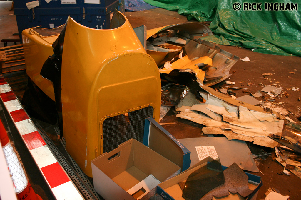 Wreckage of Eurocopter AS350BB Squirrel HT1 - ZJ263 - DHFS/RAF