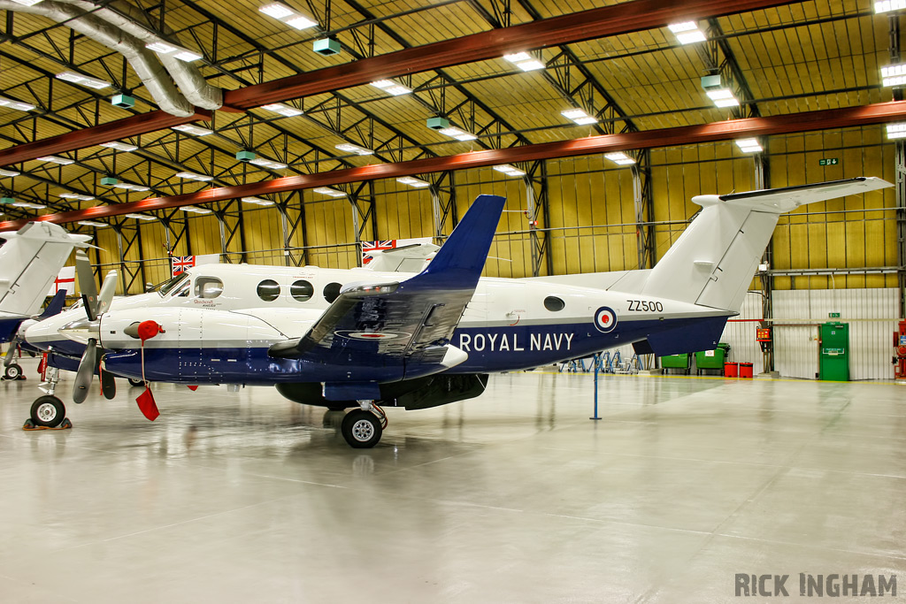 Beech King Air 350CER Avenger - ZZ500 - Royal Navy