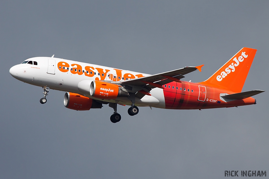 Airbus A319-111 - G-EZBF - EasyJet