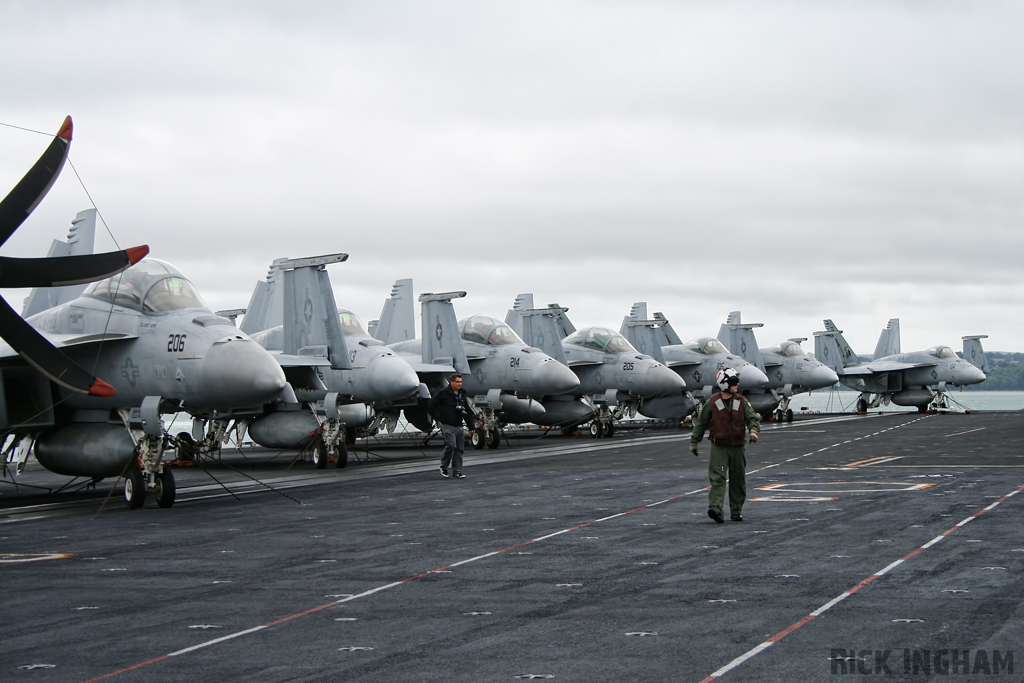 Flight Deck on USS George H.W. Bush (CVN77)