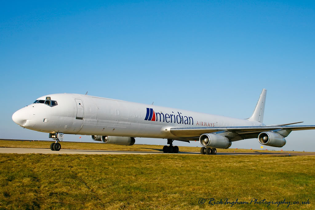 Douglas DC-8-63PF - 9G-AXD - Meridian Airways