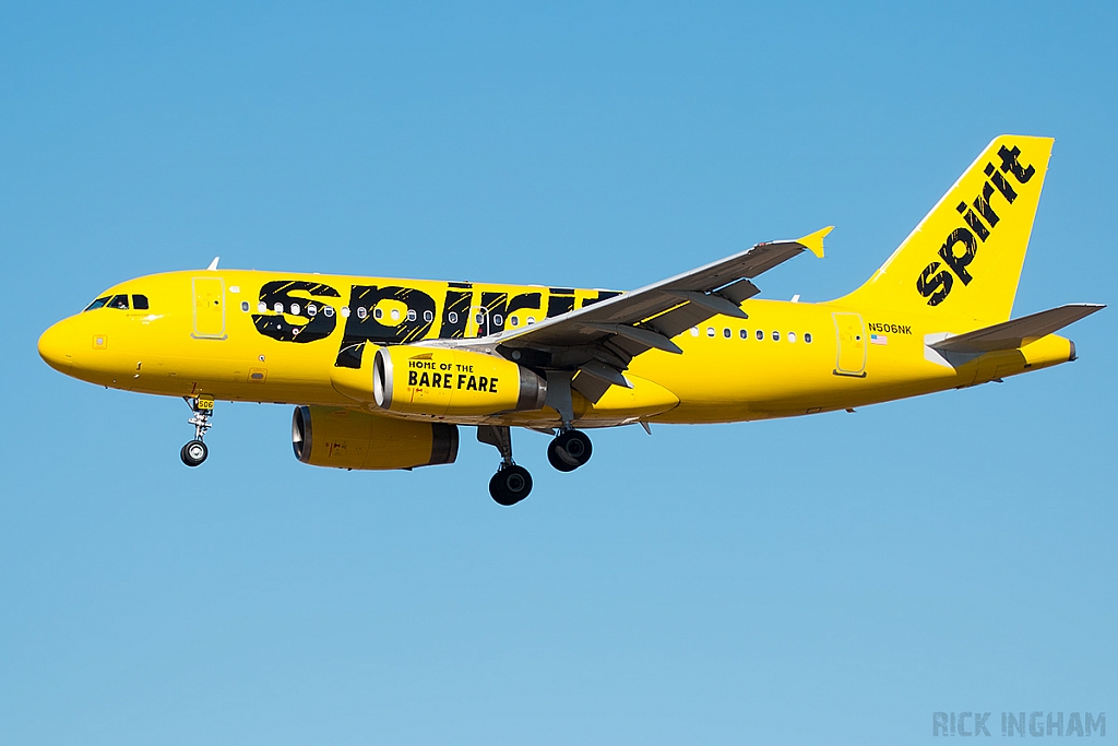 Airbus A319-132 - N506NK - Spirit Airlines