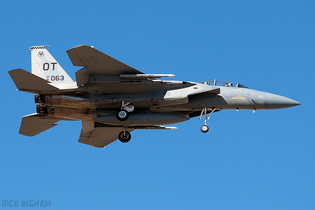 McDonnell Douglas F-15D Eagle - 81-0063 - USAF