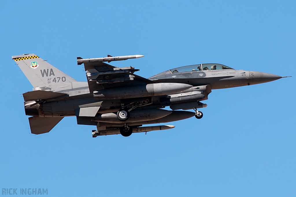 Lockheed Martin F-16D Fighting Falcon - 91-0470 - USAF