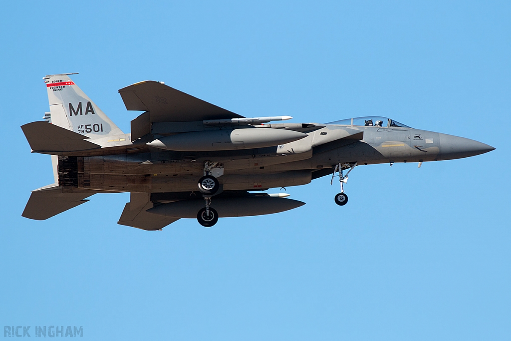 McDonnell Douglas F-15C Eagle - 78-0501 - USAF