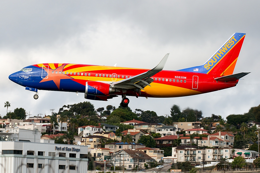 Boeing 737-3H4(WL) - N383SW - Southwest Airlines