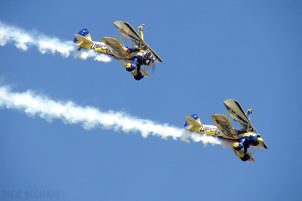 Boeing Stearman - N54922 + N5057V - Utterly Butterly Wingwalkers