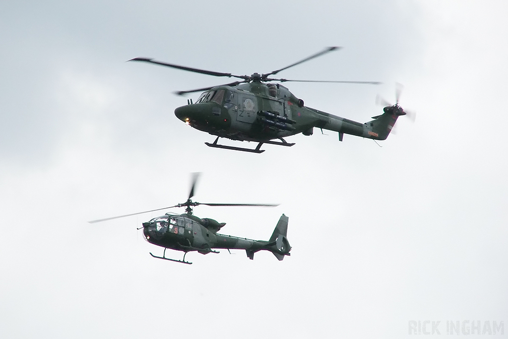 Westland Lynx AH7 - XZ647/Z + Westland Gazelle AH1 - XX448/S - AAC