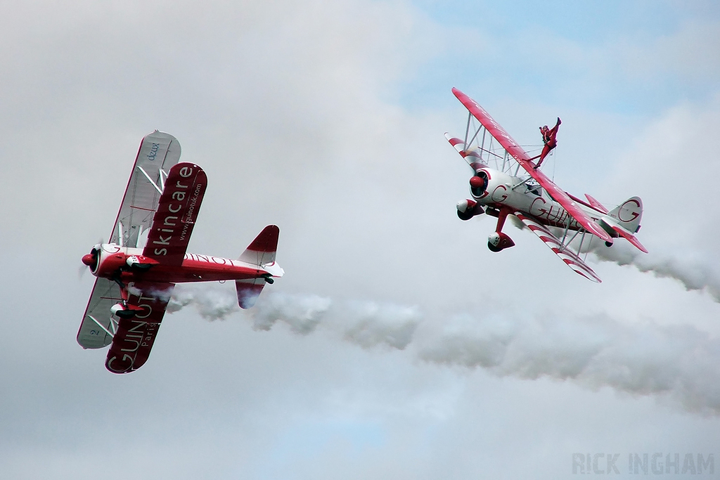 Boeing Stearman - N74189 + N5057V - Team Guinot