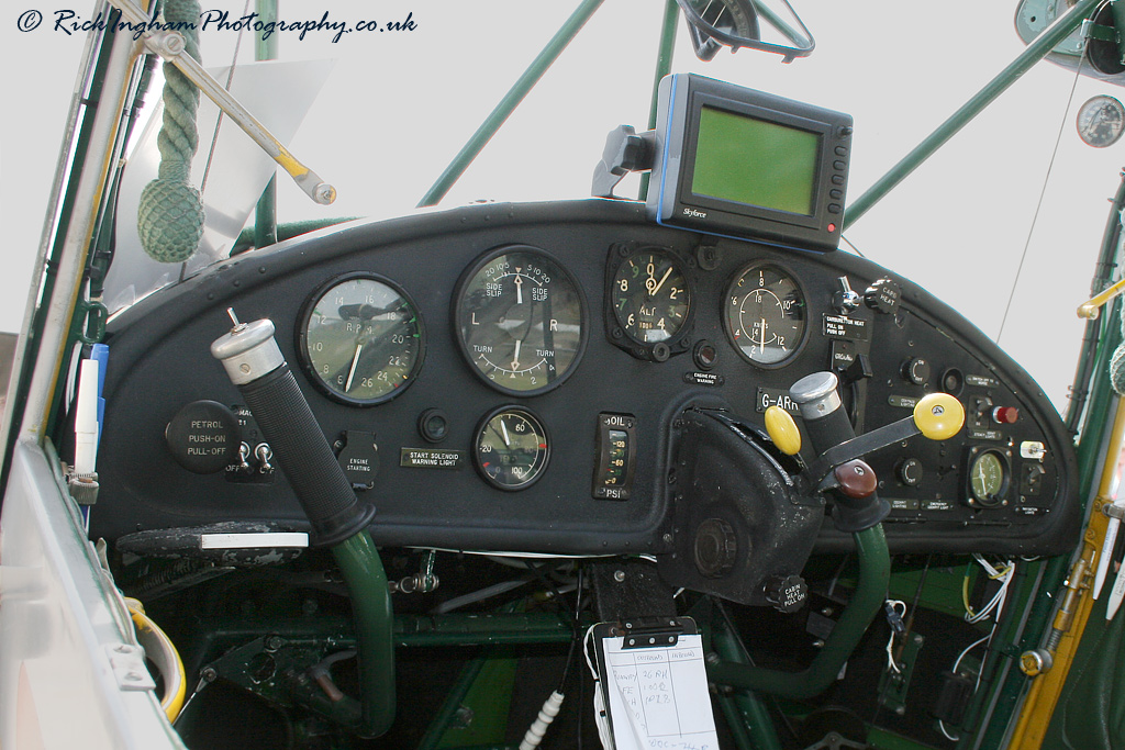 Cockpit of Auster J1 - G-ARRL