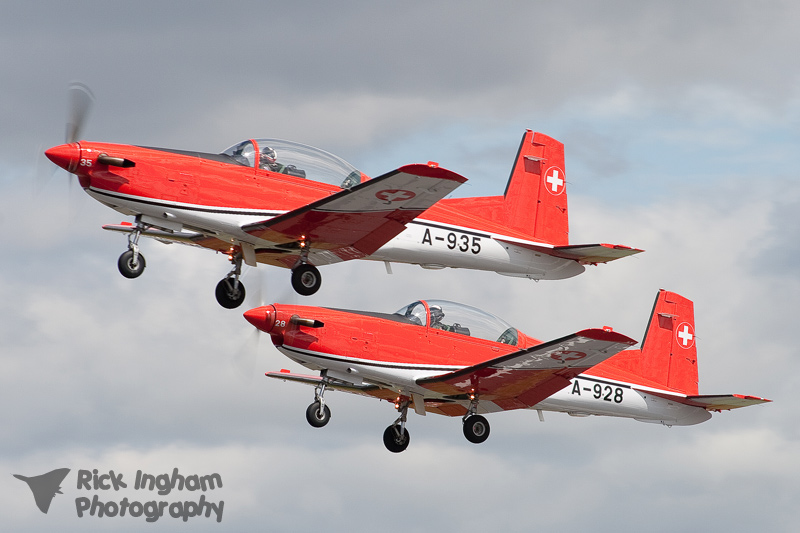 Pilatus PC-7 - A-935 + A-928 - Swiss Air Force