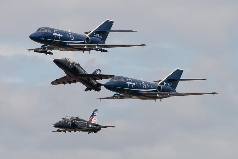 Dassault Falcon 20 - G-FRAU + G-FRAF - Cobham