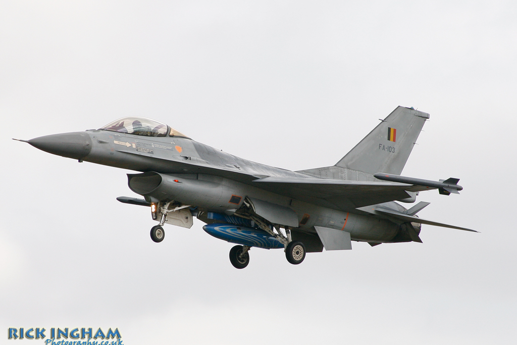 Lockheed Martin F-16AM Fighting Falcon - FA-103 - Belgian Air Component