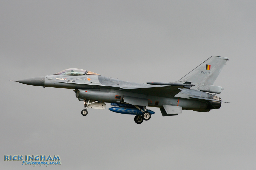 Lockheed Martin F-16AM Fighting Falcon - FA-103 - Belgian Air Component