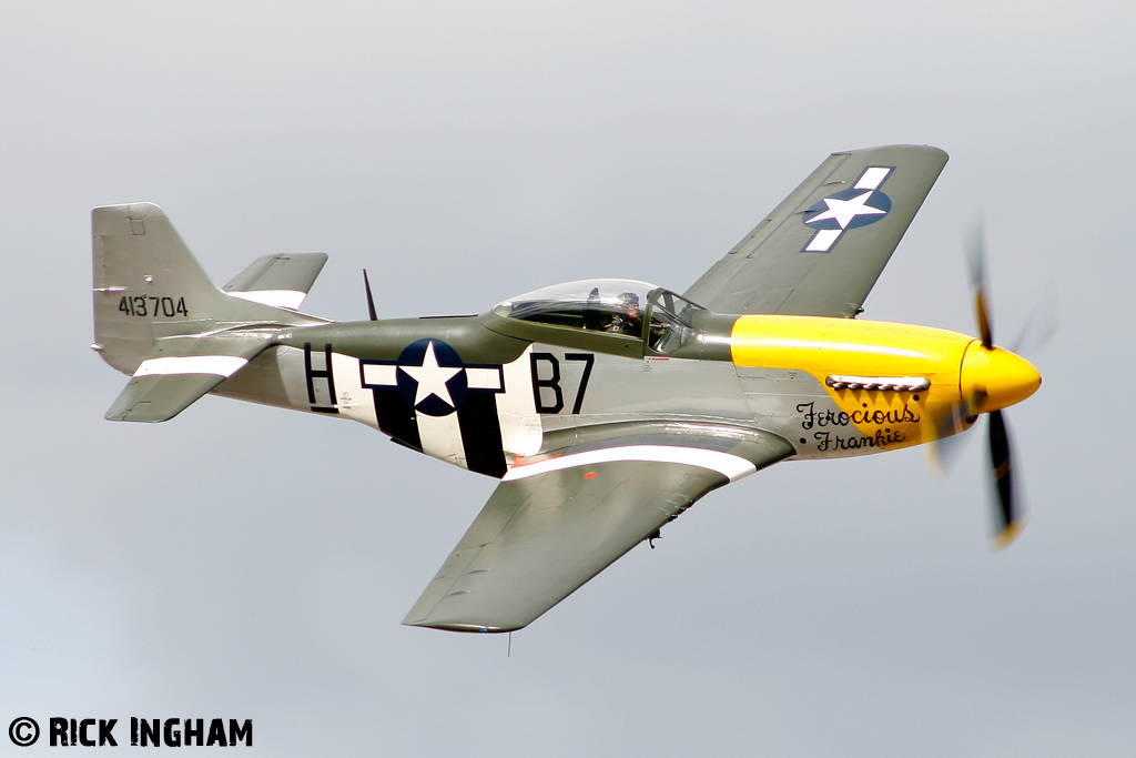 North American P-51D Mustang - 413704/B7-H /G-BTCD “Ferocious Frankie” - USAF