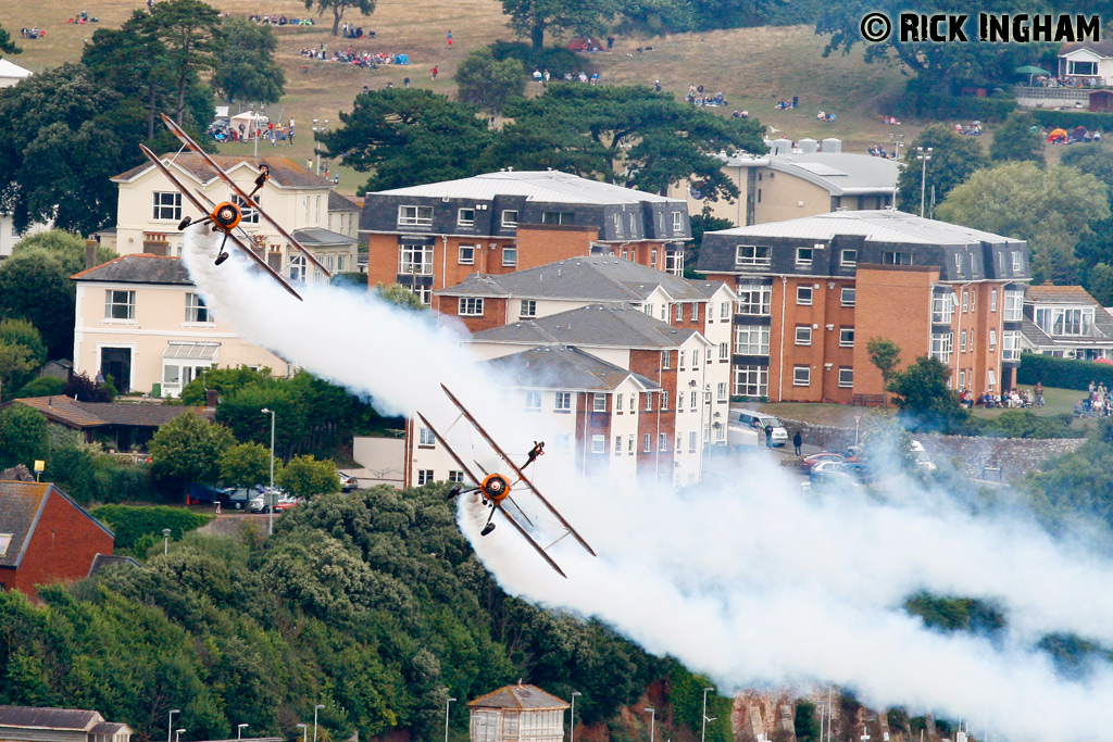 Boeing Stearman - N707TJ + N74189 - Breitling Wingwalkers