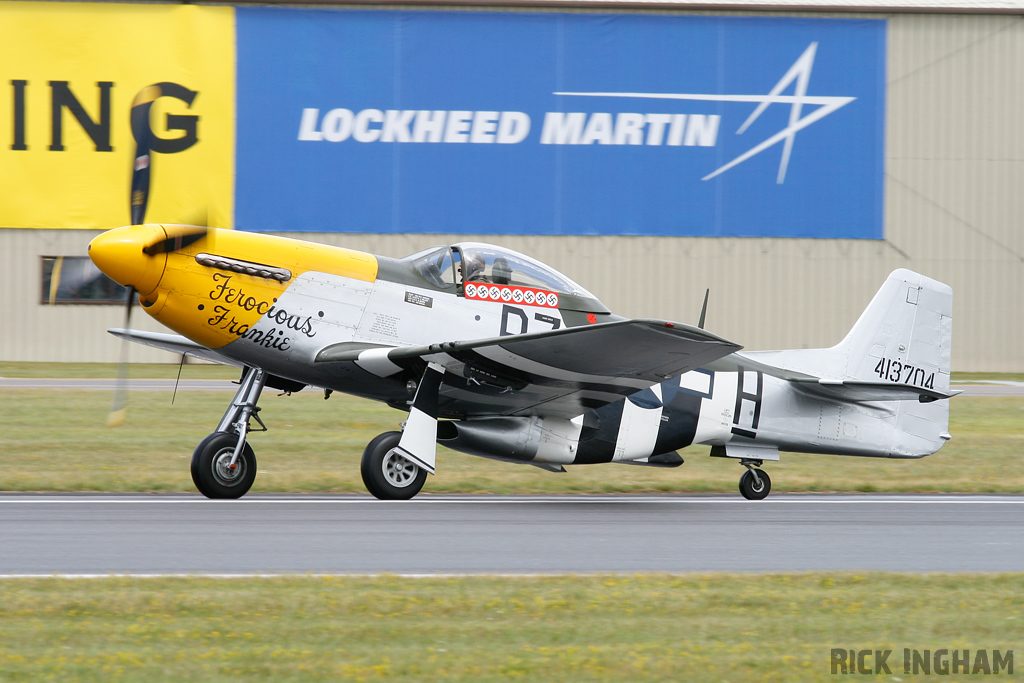 North American P-51D Mustang - 413704/B7-H /G-BTCD “Ferocious Frankie” - USAF