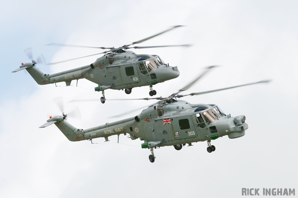 Westland Lynx HMA8 - ZF563 + Westland Lynx HAS3 - XZ237 - Royal Navy