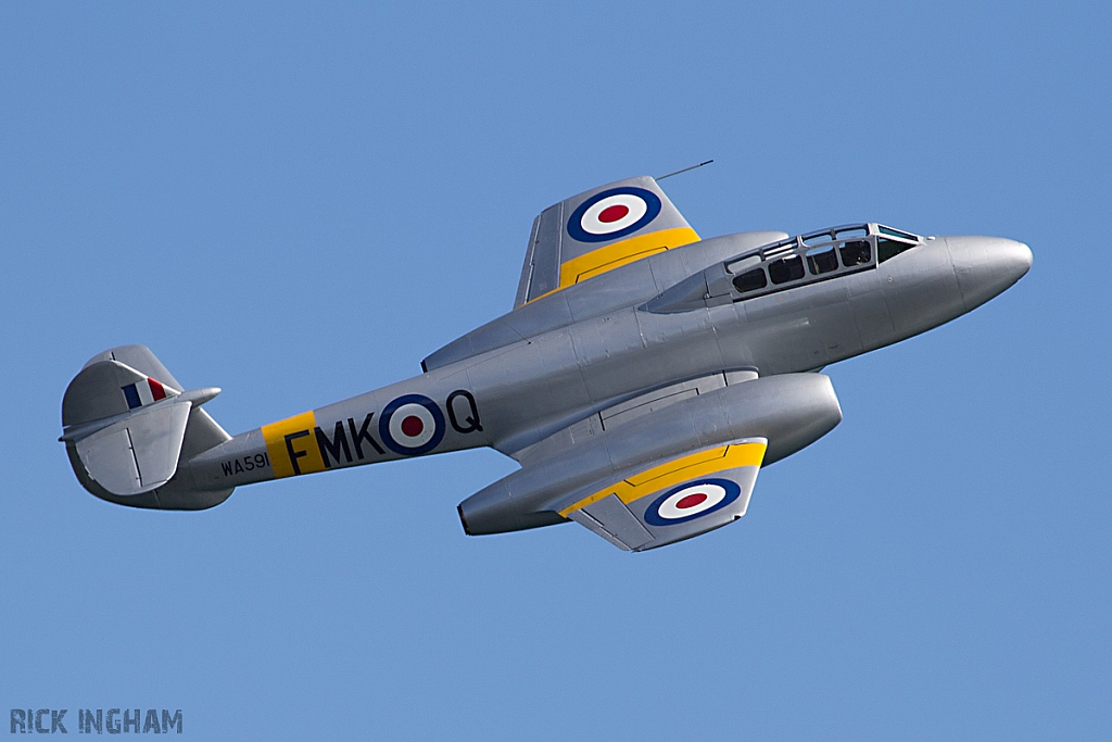 Gloster Meteor T7 - G-BWMF/WA591 - RAF