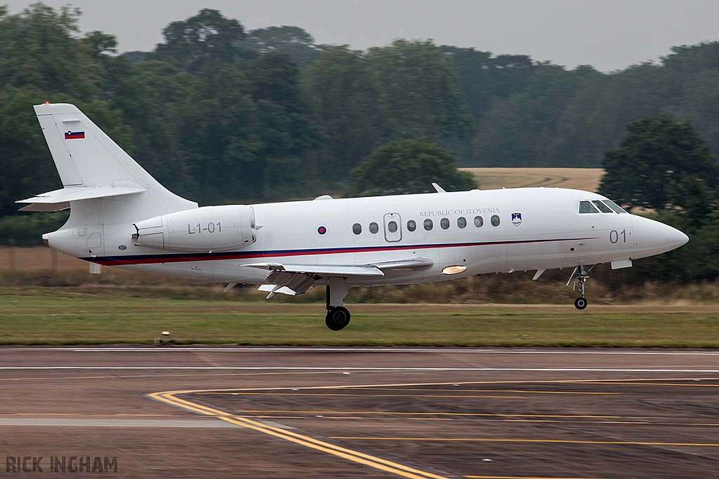 Dassault Falcon 2000EX - L1-01 - Slovenian Air Force