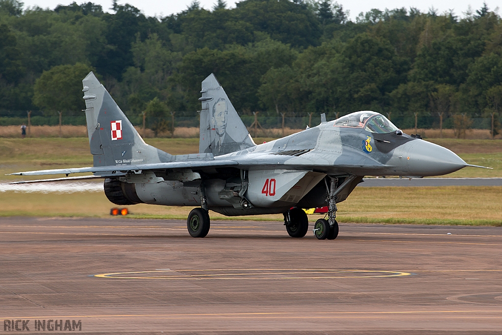 Mikoyan-Gurevich MiG-29A - 40 - Polish Air Force