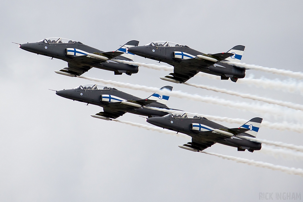 BAe Hawk Mk51 - HW-341 + HW-340 + HW-334 + HW-345 - Finnish Air Force