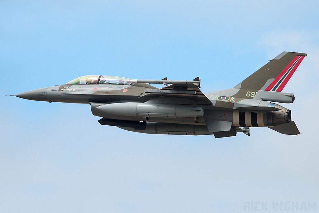 General Dynamics F-16BM Fighting Falcon - 691 - Norwegian Air Force