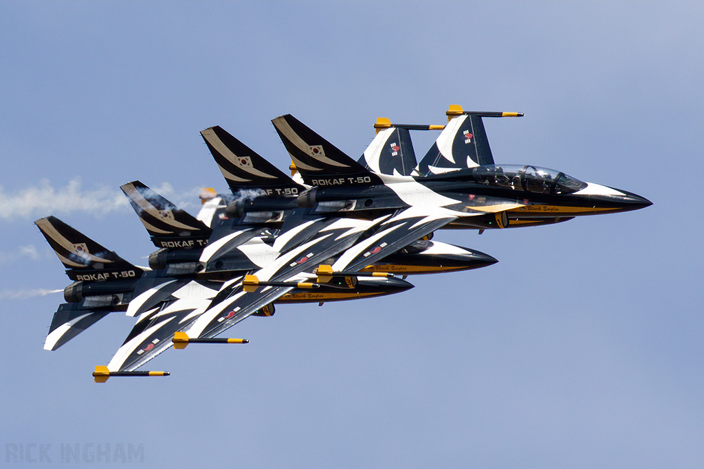 Korean Aerospace T-50B Golden Eagle - 10-0052/1 + 10-0051/2 + 15-0084/3 + 10-0053/4 - Republic of Korea Air Force | Black Eagles