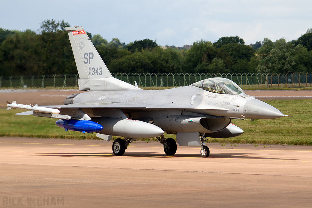 Lockheed Martin F-16CJ Fighting Falcon - 91-0343 - USAF