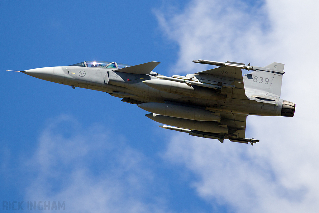 Saab JAS-39D Gripen - 39839/839 - Swedish Air Force