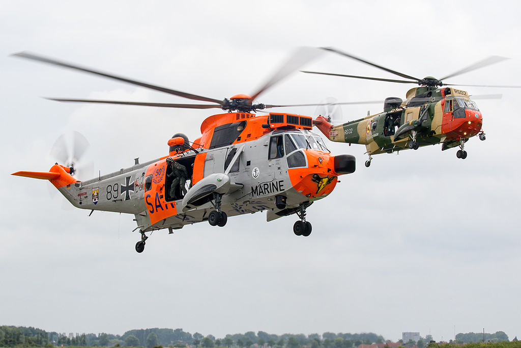 Westland Sea King Mk.41 - 89+63 - German Navy + Westland Sea King Mk48 - RS-02 / G-BDNI - Belgian Air Component