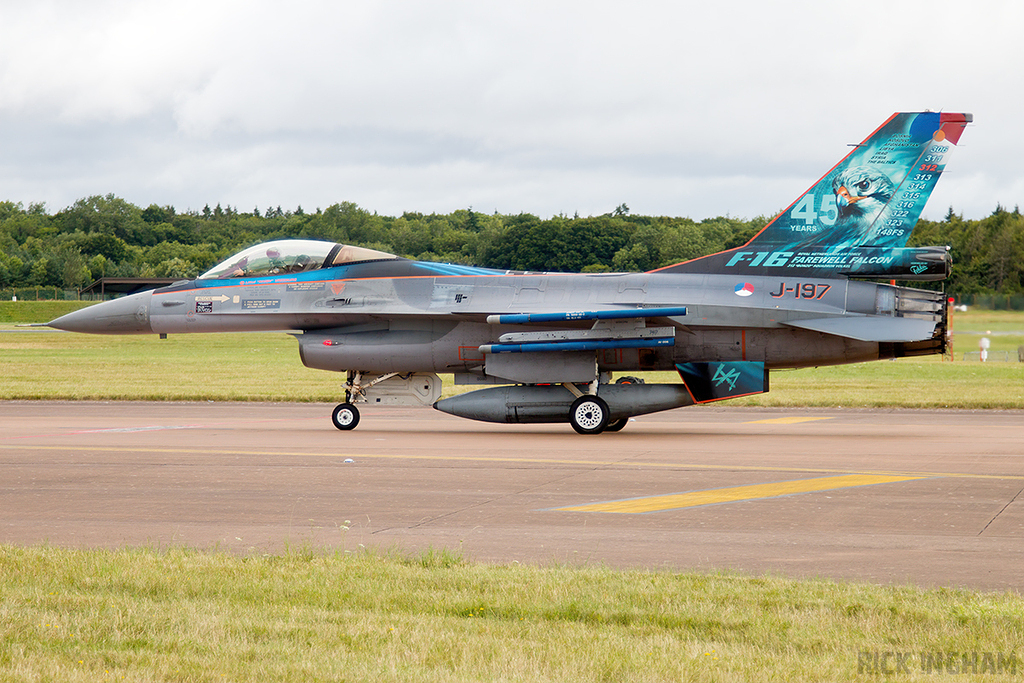 Lockheed Martin F-16AM Fighting Falcon - J-197 - RNLAF