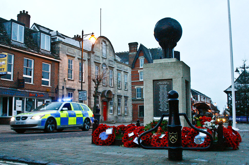 Police Car at Wootton Bassett