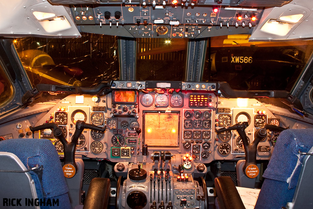 Cockpit of Hawker Siddeley Trident - G-AWZI - British European Airways (BEA)