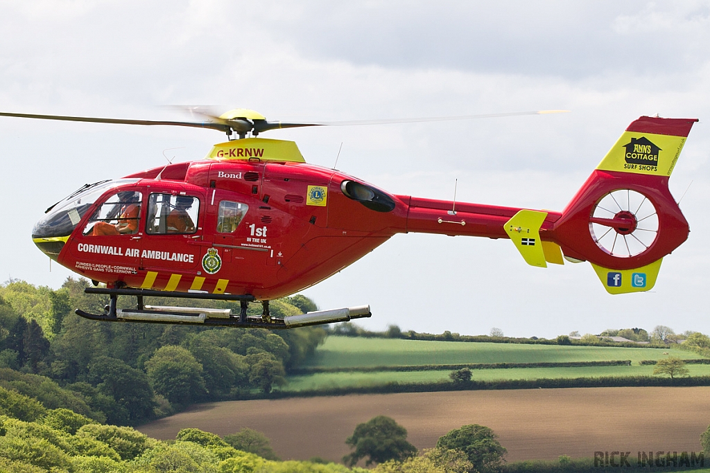 Eurocopter EC135 T2 - G-KRNW - Cornwall Air Ambulance